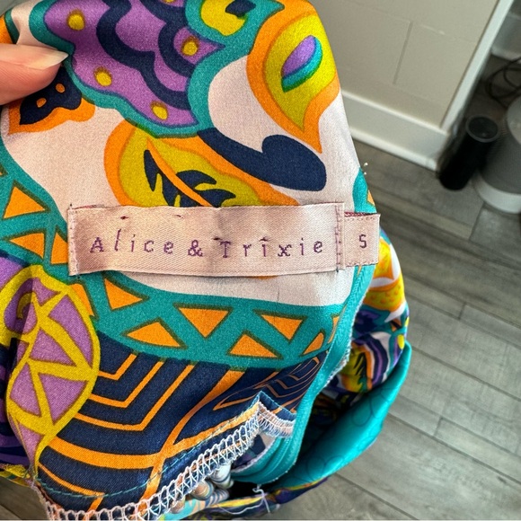 Anthropologie Alice & Trixie Silk Print Sleeveless Top Small - Picture 6 of 7